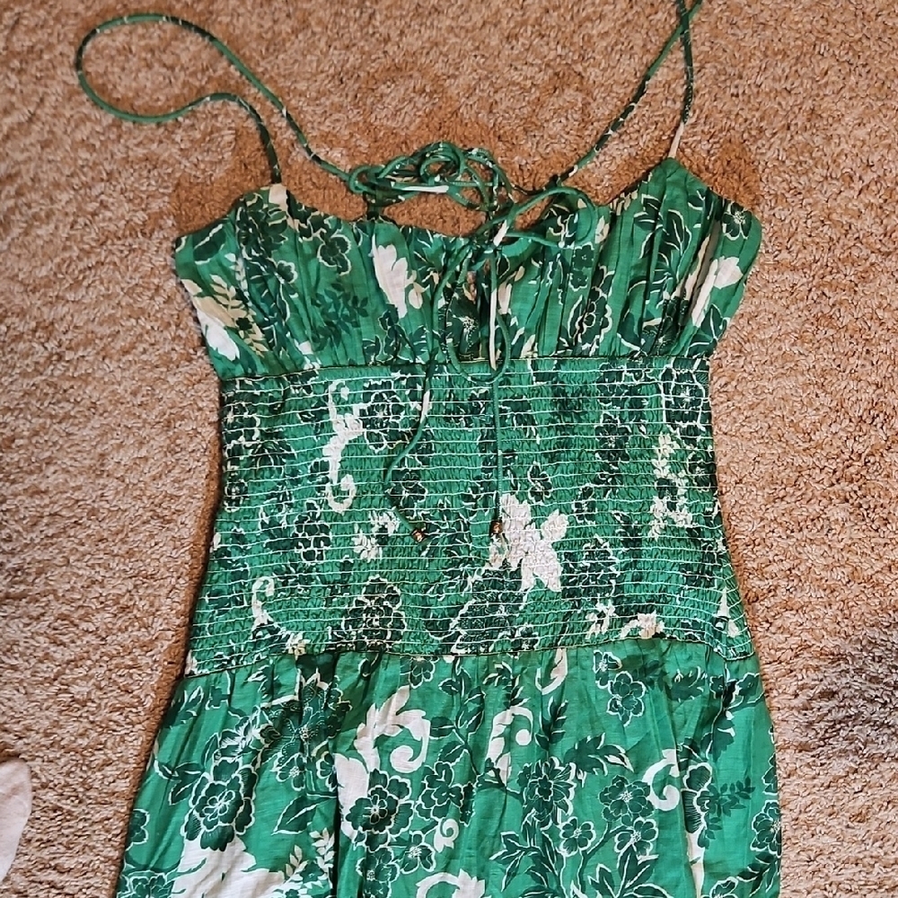 By Anthropologie The Josephine Smocked Drop-waist Maxi Dress - Picture 6 of 9